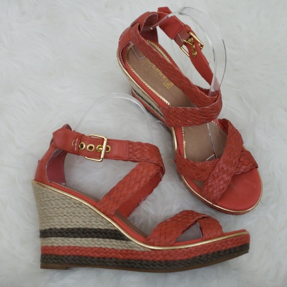 SOLD*** Sperry Wedge Peep Toe Sandals - Picture 1 of 8